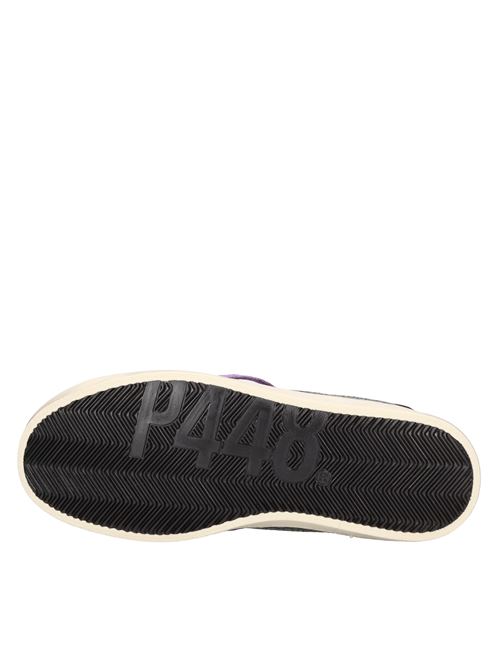 Sneakers in pelle, camoscio e cavallino. P448 | F22JOHN-W PLUMVERDE-BEIGE